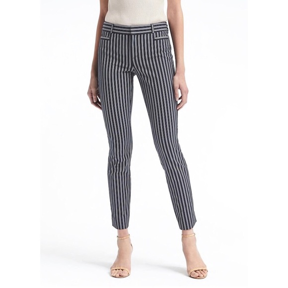 Banana Republic Sloan Skinny-Fit Striped Pants - Picture 1 of 6
